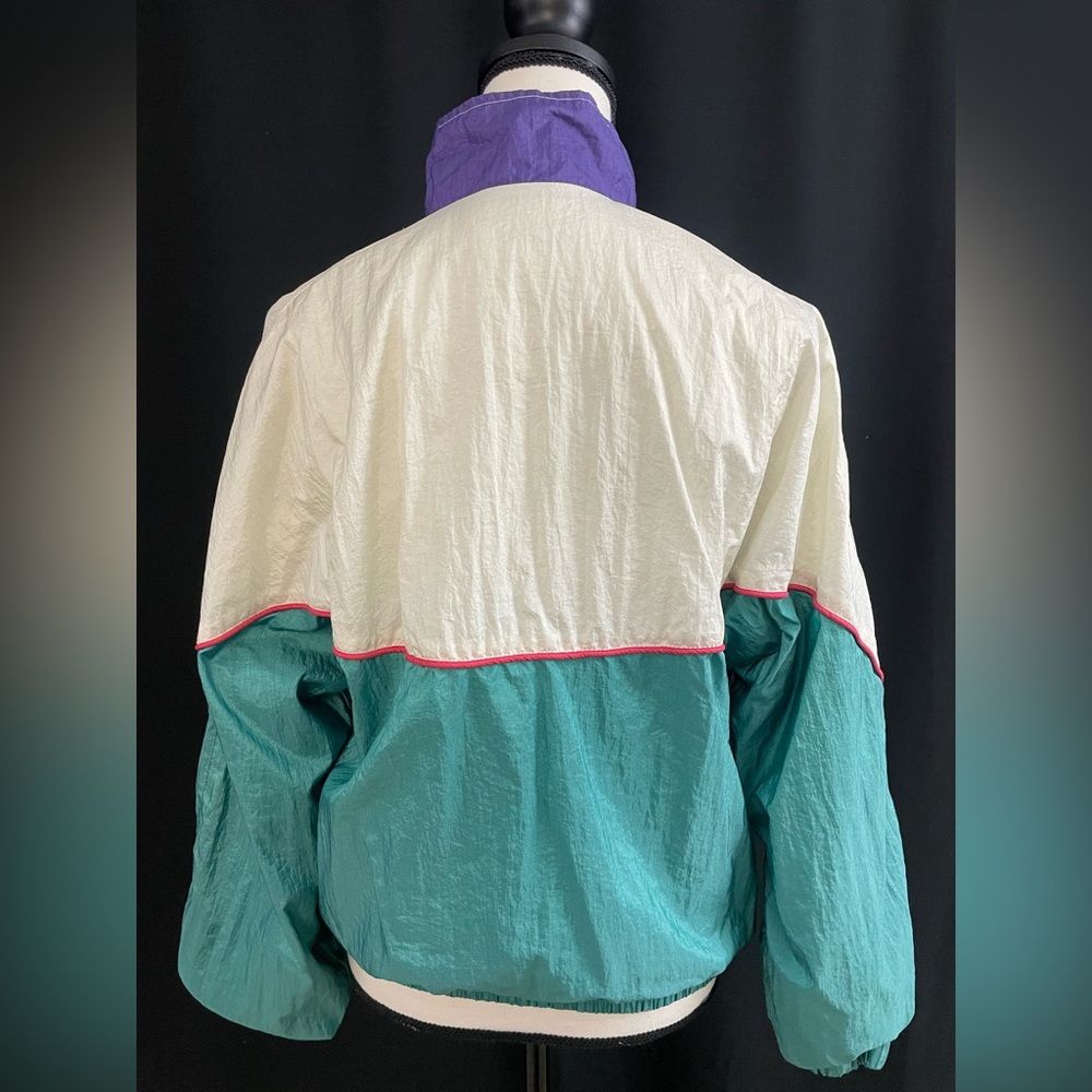 Vintage Wilson White and Purple Windbreaker Jacket - Picture 4 of 5